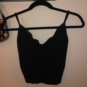 Black Lace Brandy Melville Top